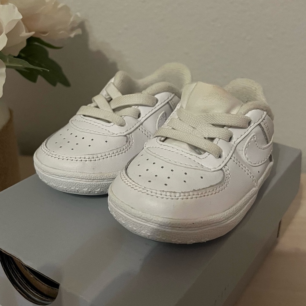 Nike Force 1 Crib Baby Bootie — Size 3c